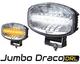 Reflektor dalekosiężny SKYLED Jumbo Draco DRL 80W FULL LED z białym/pomarańczowym światłem do jazdy dziennej, nr kat. JE320.70 - zdjęcie 2